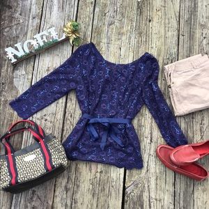 Beautiful Blue Glittery Blouse